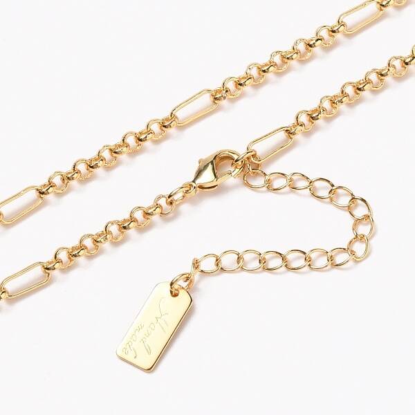 Brass Figaro Chain Necklaces