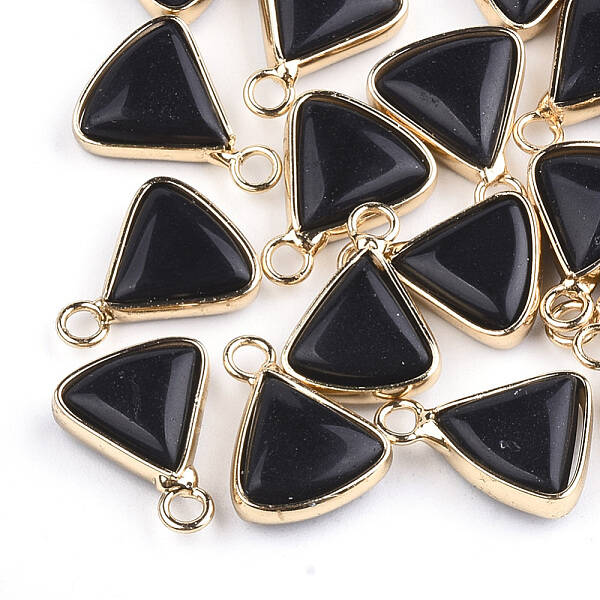 Synthetic Black Stone Pendants