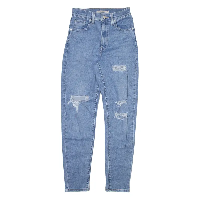 LEVI'S Womens Jeans Blue Slim Mom W24 L29