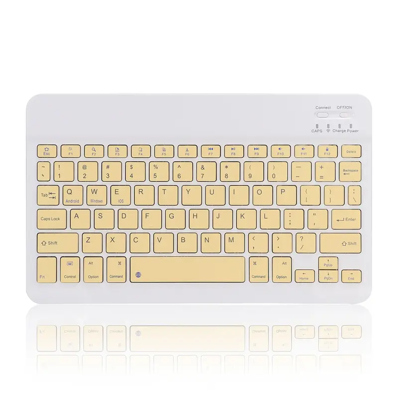 Portable Wireless Keyboard, 1 Count 10-inch Square Keys Bluetooth-compatible Tablet Keyboard for Gaming, Wireless Mini Gaming...