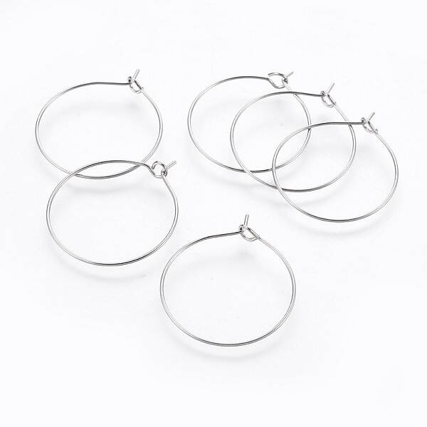 316 Surgical Stainless Steel Hoop Earring Findings