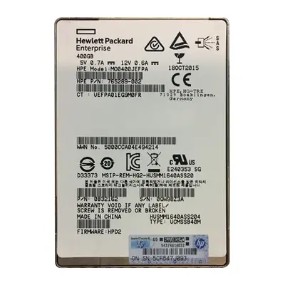MO0400JEFPA HP 400GB Multi-Level Cell SAS 12Gb/s Mainstream Endurance 2.5-Inch Enterprise Solid State Drive for ProLiant Serv...