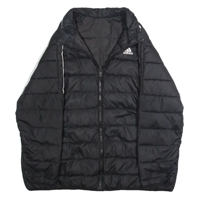 ADIDAS Mens Puffer Jacket Black XL