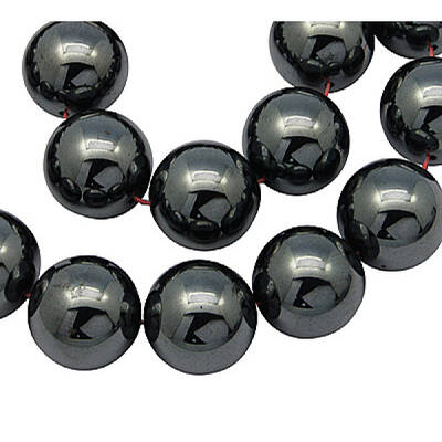 Non-Magnetic Synthetic Hematite Beads Strands