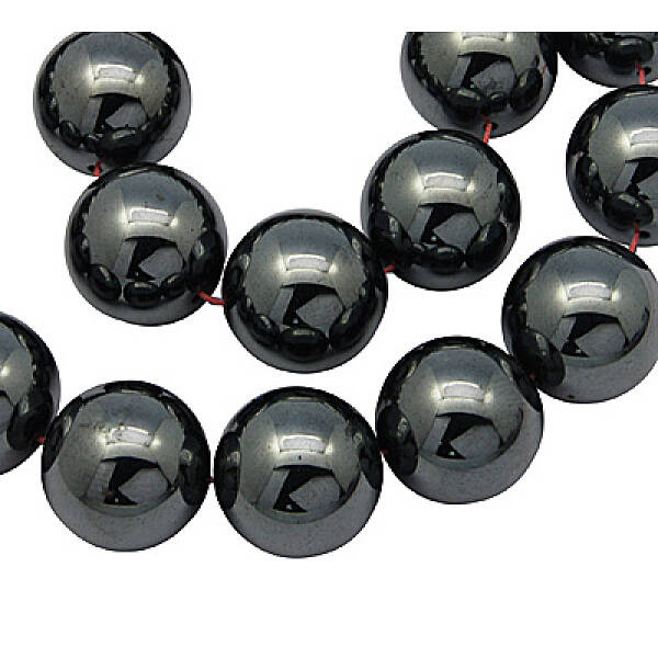 Non-Magnetic Synthetic Hematite Beads Strands