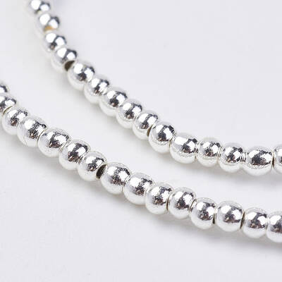 Non-magnetic Synthetic Hematite Bead Strands