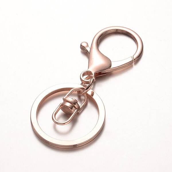 Iron Split Key Rings Keychain Clasp Findings