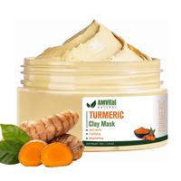 AMVital Turmeric Vitamin C Clay Mask - Controlling Breakouts with  Brightening Facial Mask for Flawless Skin Aloe face glowin...