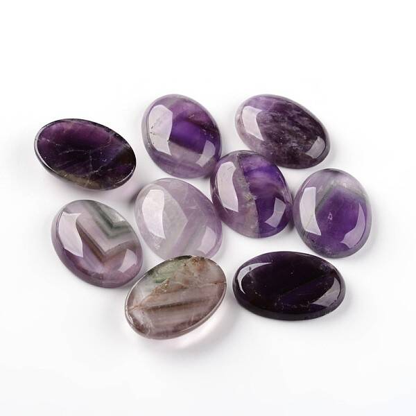 Oval Natural Amethyst Cabochons