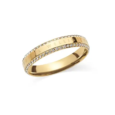Daniel Wellington Anello Placcato Oro Abbagliante Con Zirconi Cubici Classic Aura Dw004015 - Circuito: 54 Mm