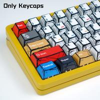 KBDiy Japanese Manga Theme Five-Sided Dye-Sublimation 143 Keys Keycaps,Cherry Profile PBT Custom Keyboard Keycap for 61/64/68...