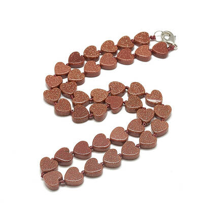 Synthetic Goldstone Beaded Necklaces