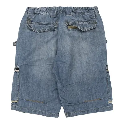 New Mentality Denim Shorts - 32W 12L Blue Cotton