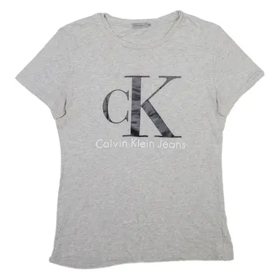 CALVIN KLEIN JEANS Womens T-Shirt Grey M