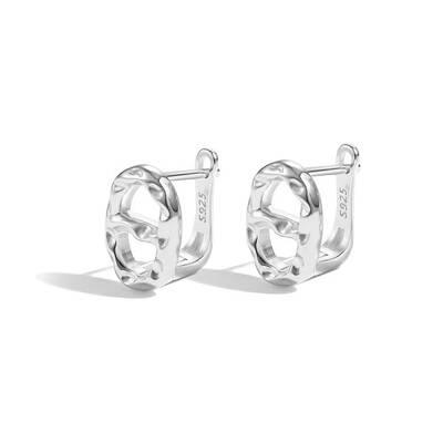 S925 Sterling Silver Hoop Earrings