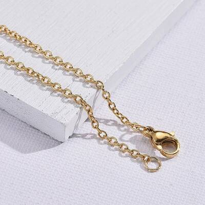 304 Stainless Steel Cable Chain Necklace Making