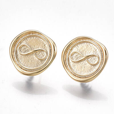 Brass Stud Earring Findings