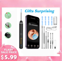 VITCOCO Ear Wax Removal Tool, Otoscope with 1920P HD Camera, with 7pcs Set of Metal Ear Spoons，with 6 LED Lights for iPhone...