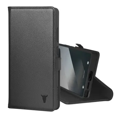 Samsung Galaxy S25 Ultra Leather Wallet Case (with Stand Function) - Black