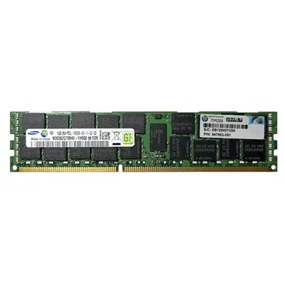 647653-081 HP 16GB DDR3-1333MHz RDIMM 2Rx4 CL9 Memory