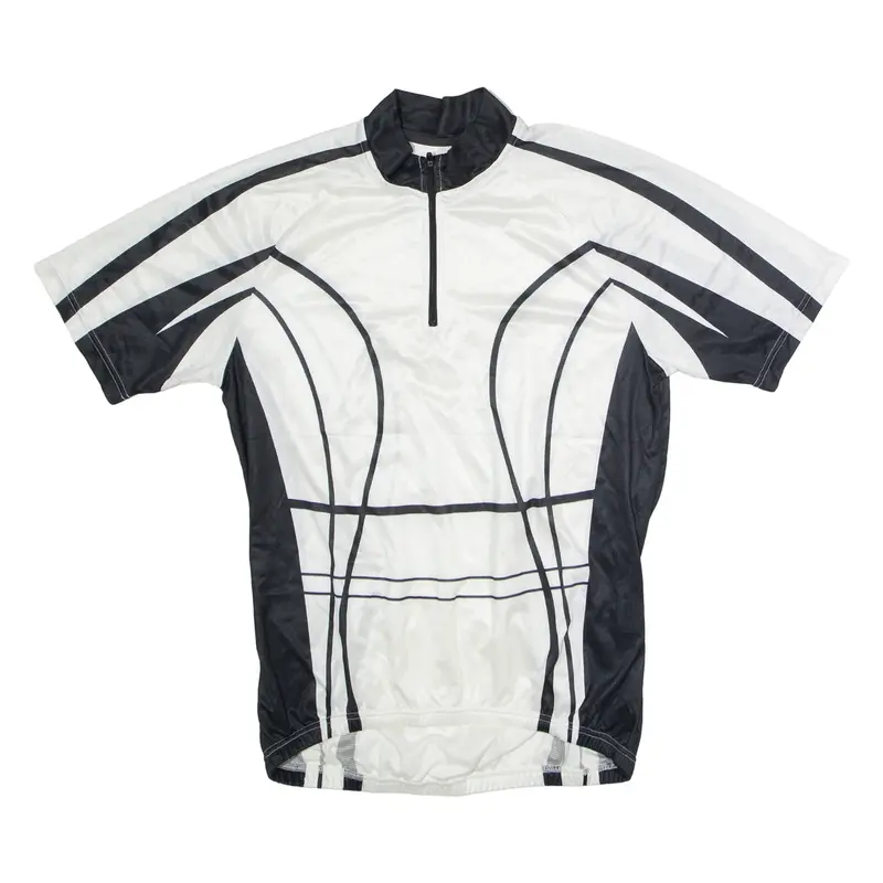 CRANE SPORTS Cycling Mens Jersey Black 1/4 Zip M