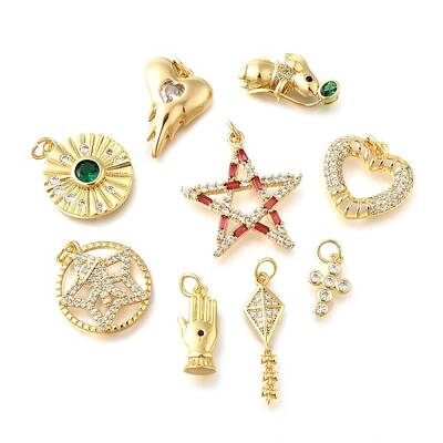 Brass Rhinestones Pendants