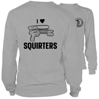 I Love Squirters - Long Sleeve Heather Gray