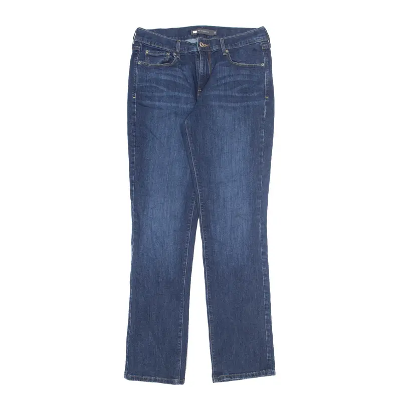 LEVI'S 505 Jeans Blue Denim Regular Straight Stone Wash Womens W30 L34