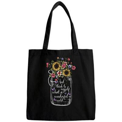 And I Think To Myself What A Wonderful World Jar Bags