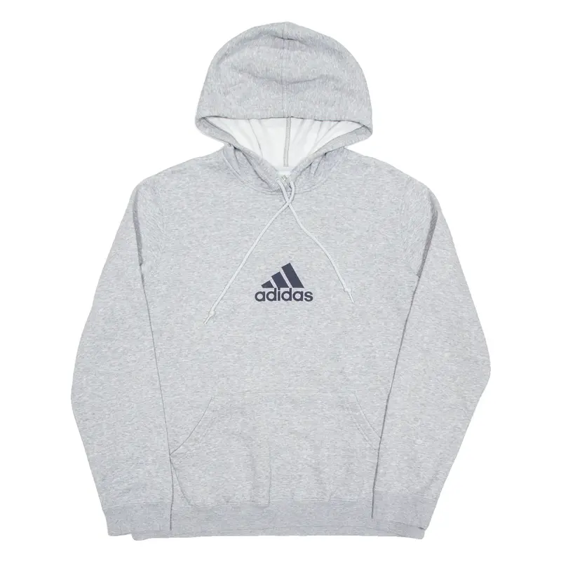 ADIDAS Womens Grey Hoodie UK 22