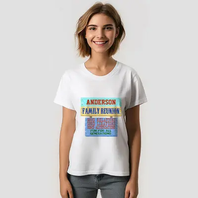 Funny Wooden Sign Family Reunion Custom T-Shirt