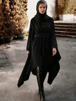 Women's High Low Wrap Vintage A Line Dress, Casual Bishop Sleeve Long Elegant Wedding Dresses for Women, Wedding Guest Dress,...