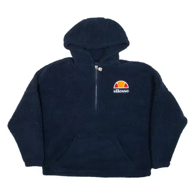 ELLESSE Fleece Womens Blue Hoodie L