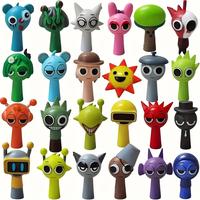Sprunki 24pcs Action Figures Set - Unique Fun Birthday Gifts for Kids, Sprunkies toys, Whimsical Art Style Dolls for Car & De...