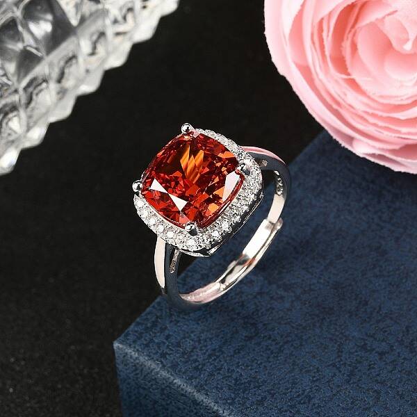 925 Sterling Silver Pave Cubic Zirconia Finger Rings