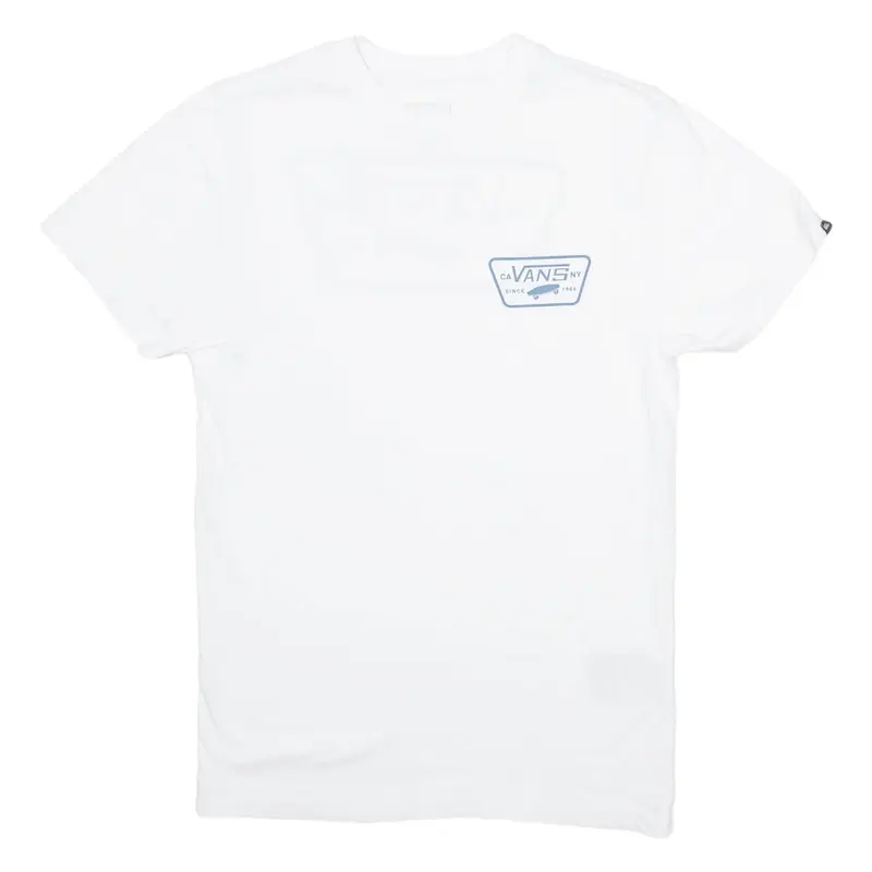 VANS Custom Fit Mens T-Shirt White S