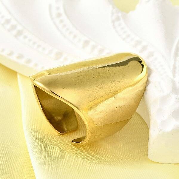 304 Stainless Steel Adjustable Cuff Rings for Women