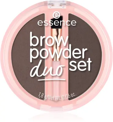 essence Duo eyebrow kit color 03 Dark 1,8 g