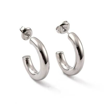 Non-Tarnish 304 Stainless Steel Stud Earrings for Women