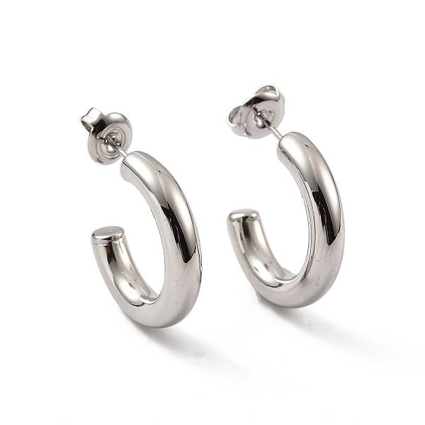 Non-Tarnish 304 Stainless Steel Stud Earrings for Women