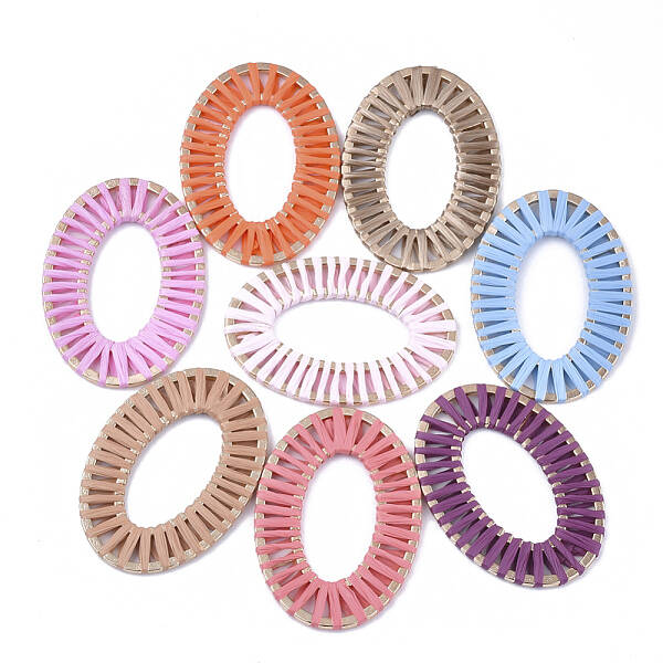 Handmade Raffia Woven Linging Rings