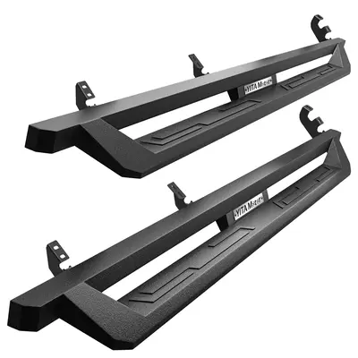 YITAMOTOR® Running Boards Compatible with 2007-2021 Toyota Tundra CrewMax Cab, Off-Road Drop Side Steps, Black Powder Coated...
