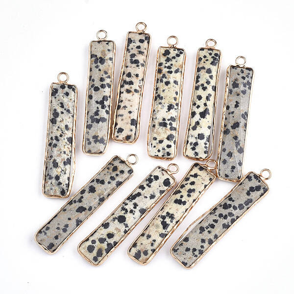 Natural Dalmatian Jasper Pendants