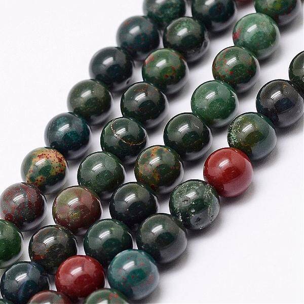 Natural Indian Bloodstone Beads Strands