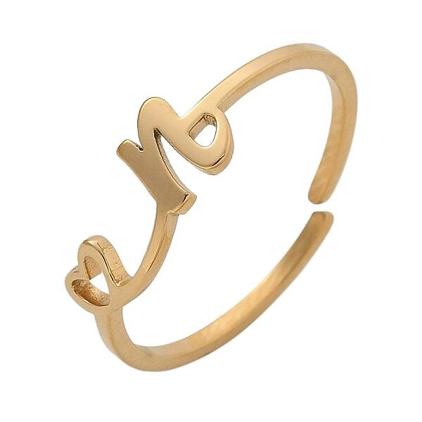 304 Stainless Steel Cuff Rings for Women
