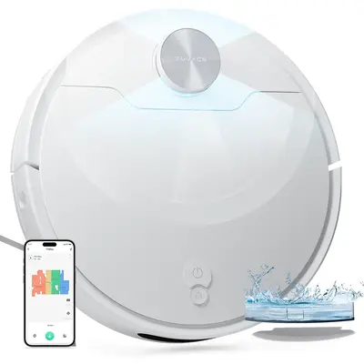 T10 Max Robot Vacuum and Mop,6000Pa Strong Suction, Robot Vacuum with APP, 360° LiDAR Navigation, Hard Floor and Low-Pile Ca...