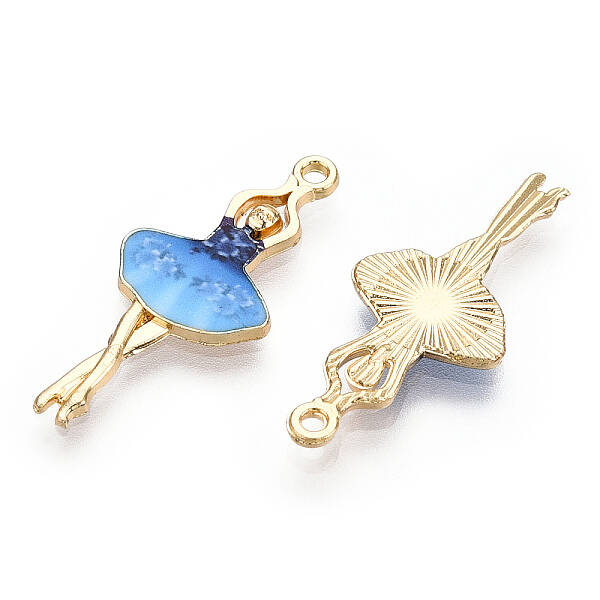 Printed Light Gold Tone Alloy Pendants