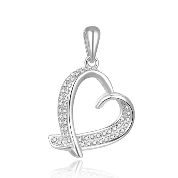 Beneto Timeless Silver Pendant Heart AGH109L
