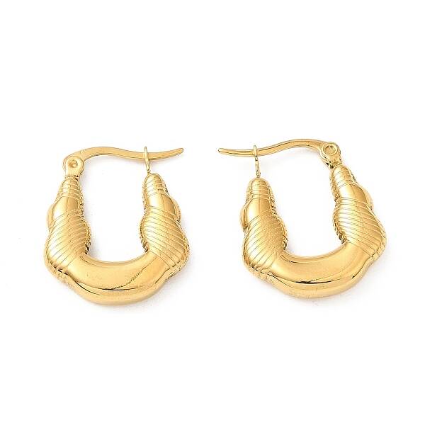 Ion Plating(IP) 304 Stainless Steel Hoop Earrings