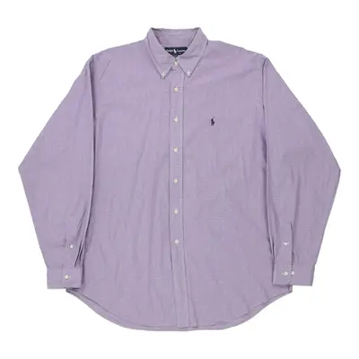 Ralph Lauren Checked Shirt - XL Purple Cotton